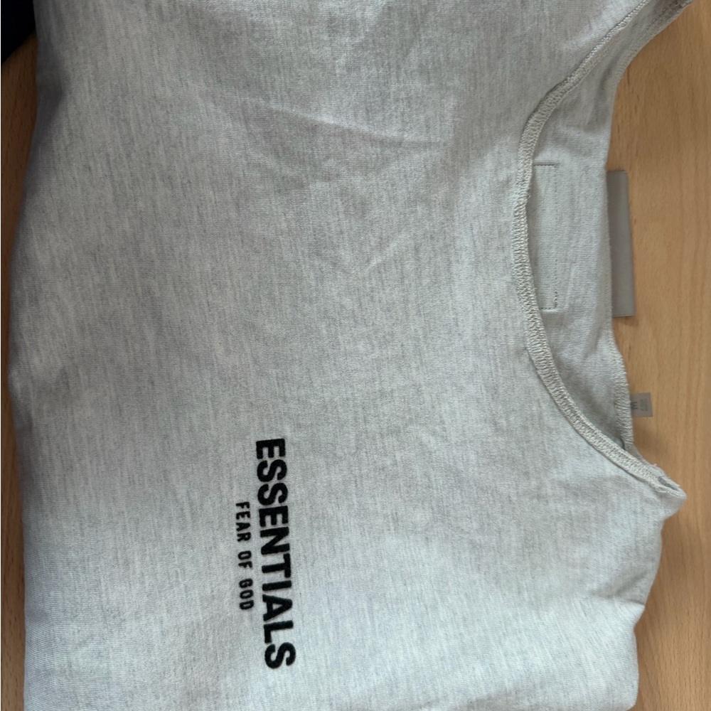 Fear of God Essentials Light Gray Tee